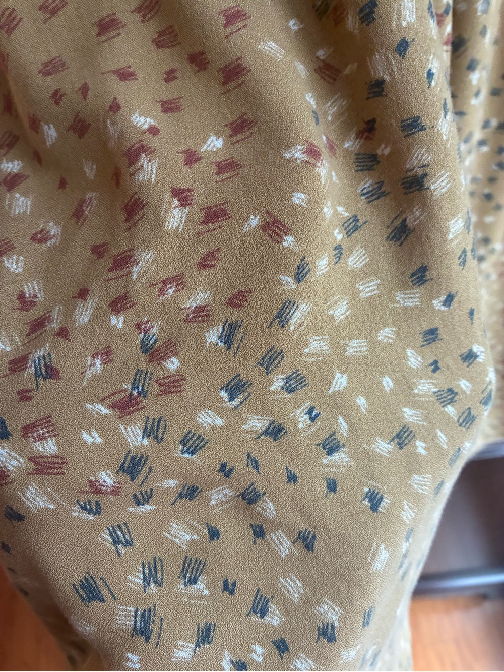 SOZY Willow Midi Skirt Mustard | Smocked Waist | *Pockets* | Made in USA - Picture 8 of 9